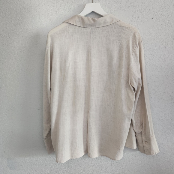 Cream Button-Up Shirt - Picture 4 of 7